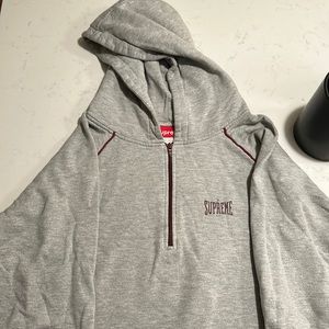 Grey Large Supreme Hoodie